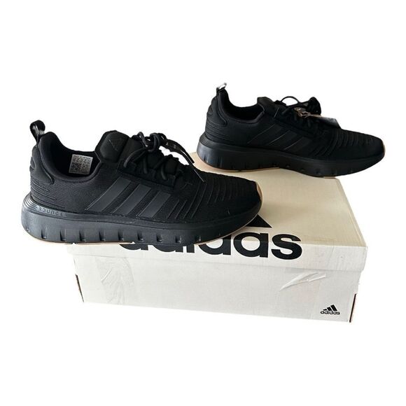 Adidas Swift Run 23 Men’s Running Shoe Core Black Black Gum IG4704 Size 11 - Picture 5 of 11